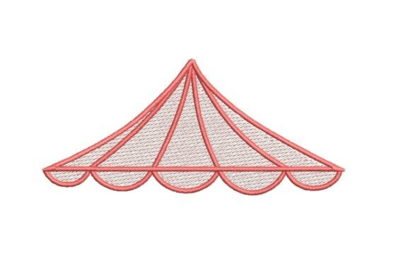 A Cheerful Carnival Tent Embroidery Design for Holiday Crafting