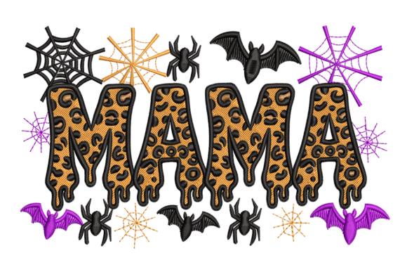 A Cozy Yet Playful Leopard Twist on Halloween Embroidery