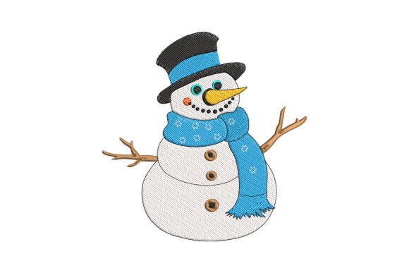 A Designer's Review: The 'Cute Snowman' Embroidery File
