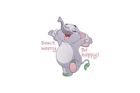 A Fun & Practical Elephant Embroidery Design for Small Shop Products
