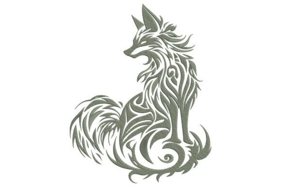 A Tribal Fox Embroidery Design for Modern Crafters