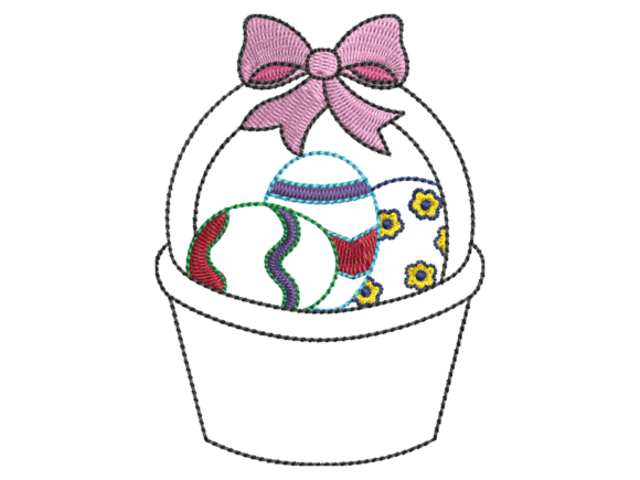 An Embroidery Designer's Review of the Easter Basket Design