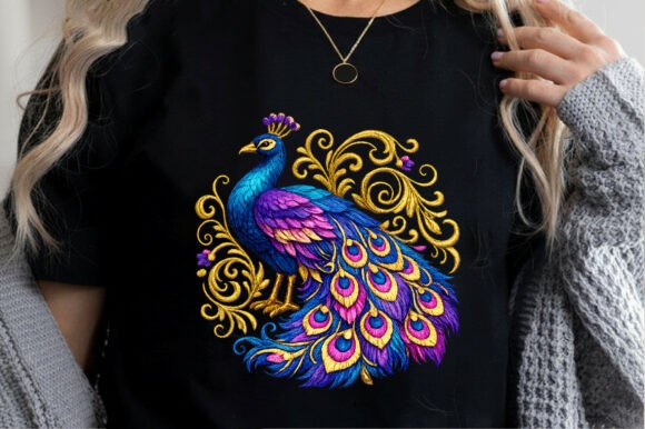 Colorful Peacock Embroidery Design for Meaningful Gifts