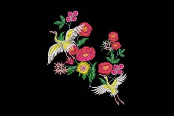 Dance of Prosperity: A Seasonal Embroidery Design Review