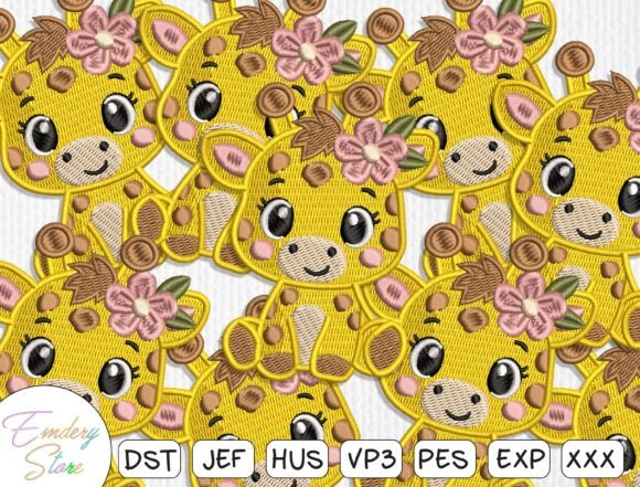 Evaluating a Cute Giraffe Embroidery Patch Design