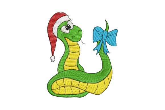 Evaluating the Snake Christmas Embroidery Design for Your Small Shop