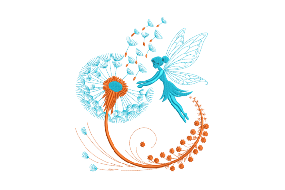 Fairy and Dandelion Embroidery for Your Creative Business