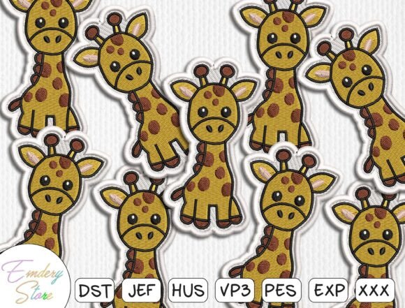 Reviewing the Cute Giraffe Patches Embroidery Design