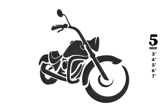 The Bike Embroidery Design for Small Business Merchandise