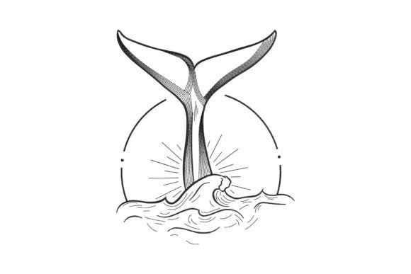 Whale Tail Outline Embroidery Design Review for Business Use